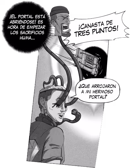 ¡Canasta de tres puntos!
